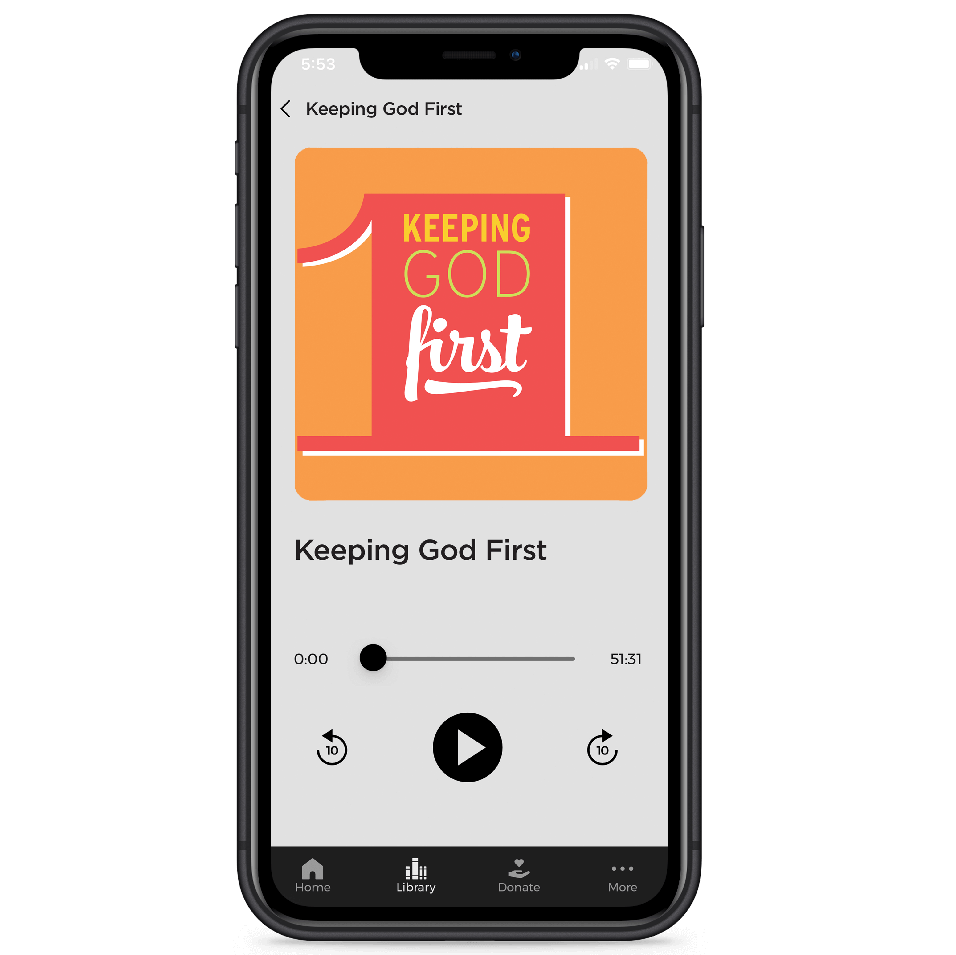 Keeping God First - Digital Audio Teaching