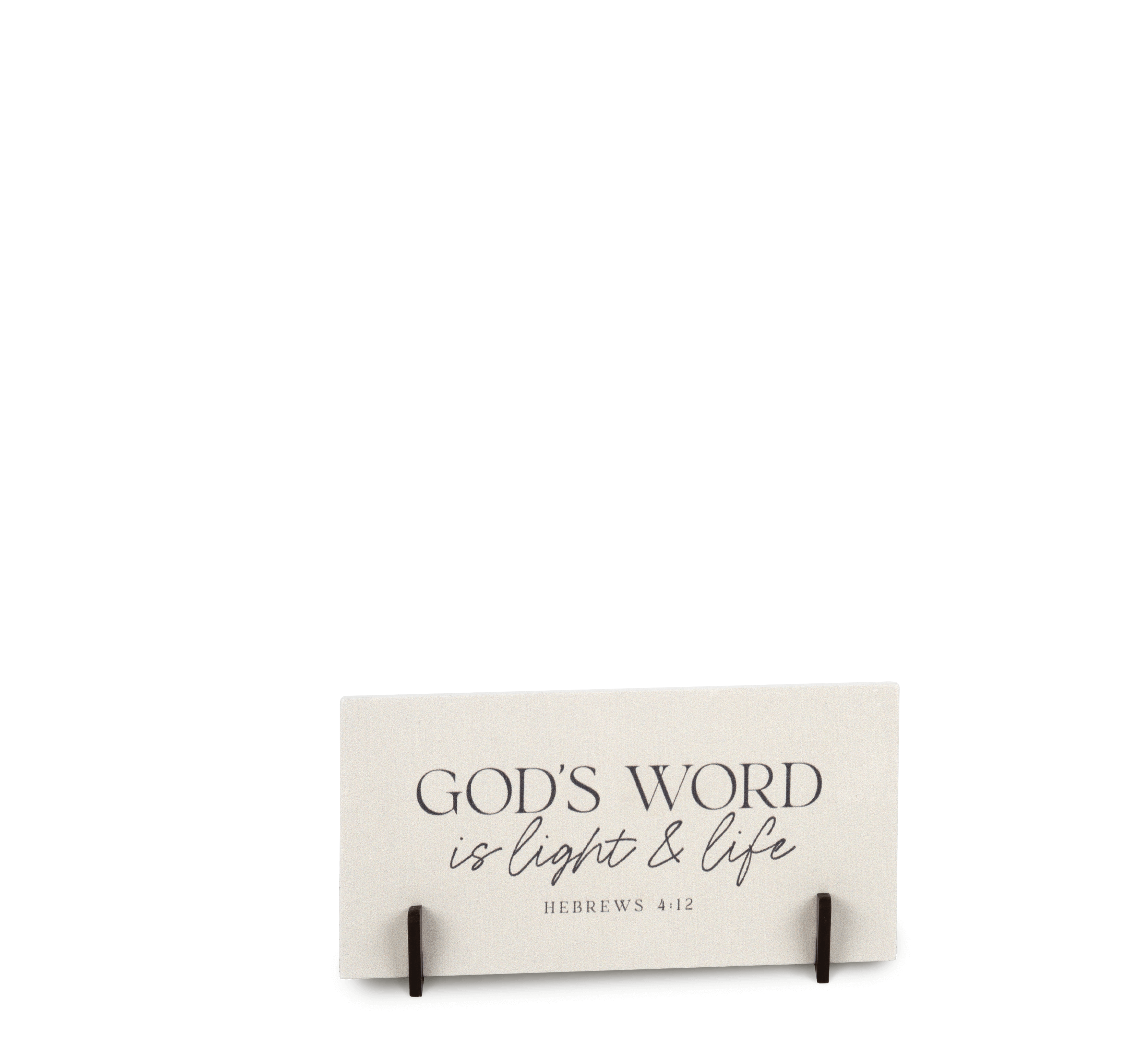 God's Word Tabletop Plaque with Easel